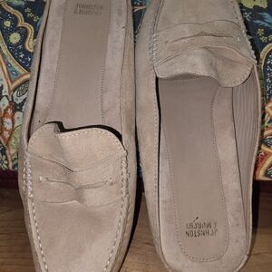 Johnston & Murphy Tan Suede Penny Loafers